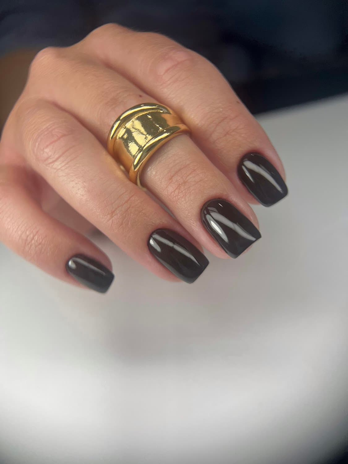 Black almond nails