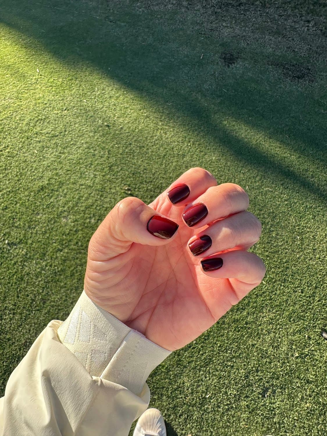 Red luxury pedicure
