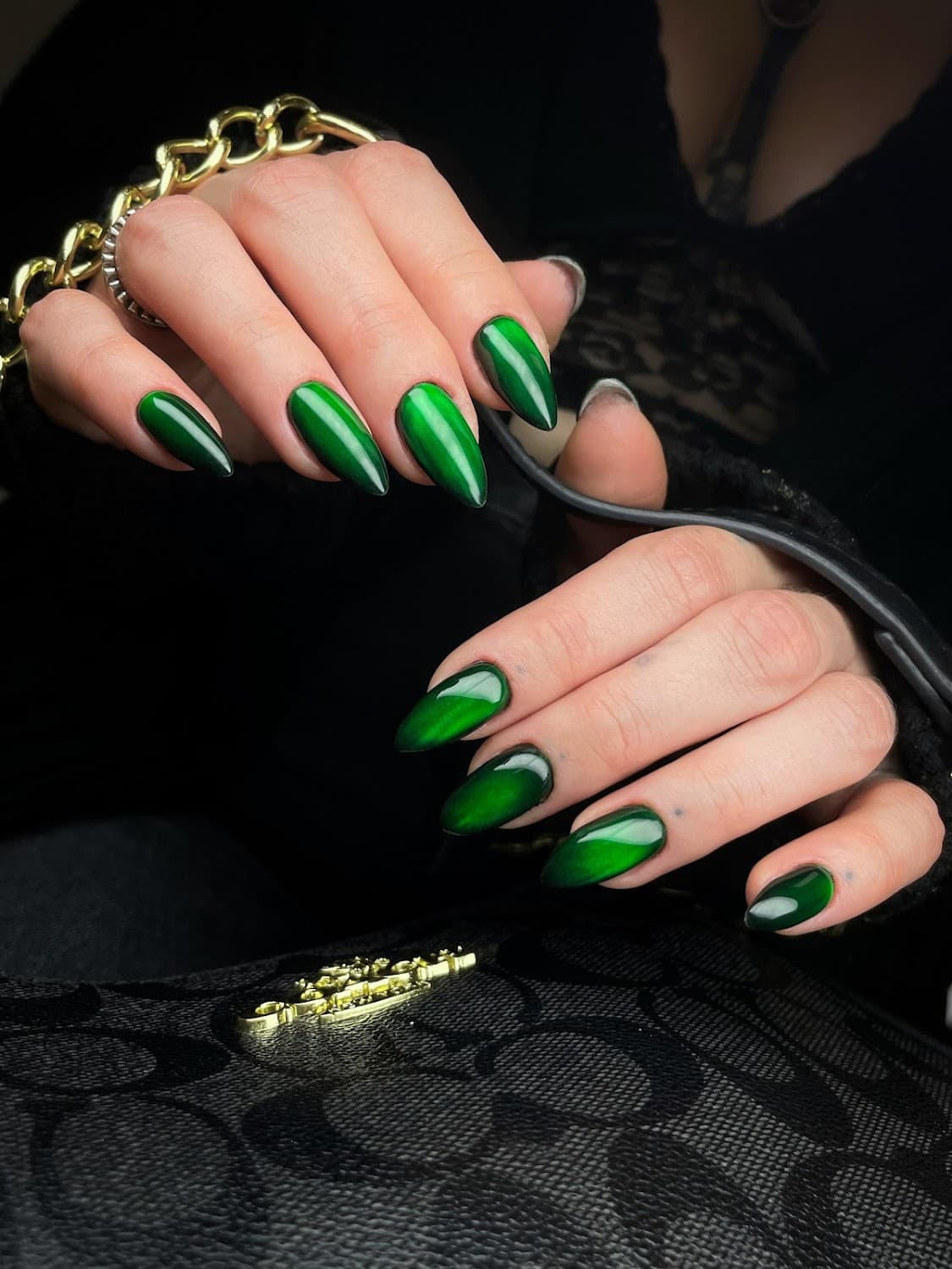 Long green gel set